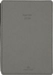 Agenda Stan - 1 semaine sur 2 pages - 11,5 x 16,5 cm - gris clair - Oberthur