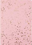Agenda Céleste - 1 semaine sur 2 pages - 17 x 24,5 cm - rose/or - Oberthur