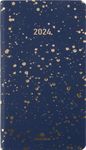 Agenda de poche Céleste - 1 semaine sur 2 pages - 9,5 x 17 cm - bleu marine/or - Oberthur