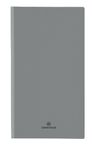 Agenda de poche spiralé Malmo - 1 semaine sur 2 pages - 9,5 x 17 cm - gris - Oberthur