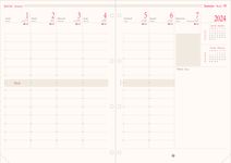 Oberthur - Recharge pour organiseur - 1 semaine sur 2 pages (semainier international) - 21 x 32,5 cm