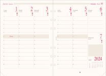 Oberthur - Recharge pour organiseur - 1 semaine sur 2 pages (semainier international) - 14,5 x 23,5 cm