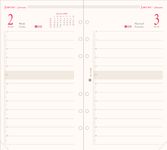 Oberthur - Recharge pour organiseur - 1 jour par page - 9,5 x 19,5 cm