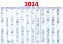 Planning Classique - 12 mois sur une face - 43 x 55 cm - Oberthur