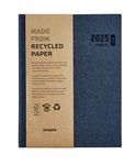 Agenda Ecotiming Kazar - 1 semaine sur 2 pages - 17,1 x 22 cm - bleu - Brepols