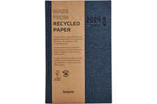 Agenda Ecoday Kazar - 1 jour par page - 13,3 x 20,8 cm - bleu - Brepols
