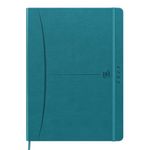 Agenda à élastique Signature - 1 semaine sur 2 pages - 18 x 25 cm - bleu - Oxford