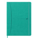 Agenda à élastique Signature - 1 semaine sur 2 pages - 9 x 17 cm - turquoise - Oxford