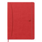 Agenda à élastique Signature - 1 semaine sur 2 pages - 9 x 17 cm - rouge - Oxford