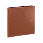 Agenda Voyage - 1 semaine sur 2 pages - 16 x 16 cm - marron - Oxford