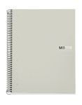 Miquelrius Notebook The original - Cahier à spirale - A5 - 150 feuilles - petits carreaux (5x5 mm) - gris