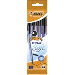 BIC Cristal - Lot de 5 stylos à bille - noir - 1,2 mm - pointe moyenne