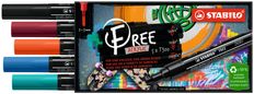 STABILO FREE Urban - Pack de 5 marqueurs acryliques - pointe moyenne - T300