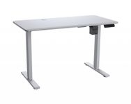 Bureau ROYAL MOSSA - Bureau gaming assis/debout - réglage électrique - L120 cm - blanc