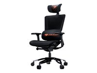 Fauteuil gamer ARGO - accoudoirs réglables - appui-tête intégré - noir