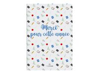 Oberthur Mots doux - Carnet de notes souple - A5 - ligné - 200 pages - merci pour cette année