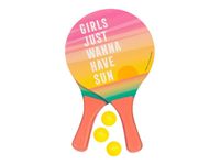 Legami Good Vibes - Raquettes de plage - Sunset