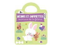 Décors et gommettes - animaux de la ferme - Livre d'activités