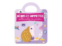 Décors et gommettes - petites bêtes du jardin - Livre d'activités