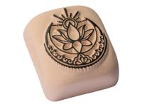 LaDot - Pierre pour tatouage éphémère - en céramique - taille L (4 x 5 cm) - lotus 