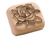 LaDot - Pierre pour tatouage éphémère - en céramique - taille L (4 x 5 cm) - lady rose 