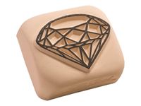 LaDot - Pierre pour tatouage éphémère - en céramique - taille L (4 x 5 cm) - diamant 