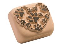 LaDot - Pierre pour tatouage éphémère - en céramique - taille L (4 x 5 cm) - empreintes de chat