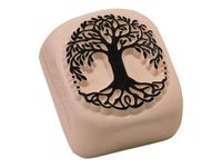 LaDot - Pierre pour tatouage éphémère - en céramique - taille L (4 x 5 cm) - arbre de vie