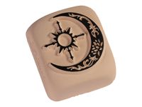 LaDot - Pierre pour tatouage éphémère - en céramique - taille L (4 x 5 cm) - lune
