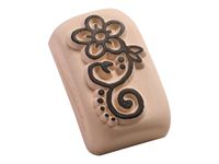 LaDot - Pierre pour tatouage éphémère - en céramique - taille M (2 x 4 cm) - tige de fleur