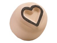 LaDot - Pierre pour tatouage éphémère - en céramique - taille S (2,2 x 2,2 cm) - cœur 