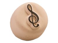 LaDot - Pierre pour tatouage éphémère - en céramique - taille S (2,2 x 2,2 cm) - clef de sol