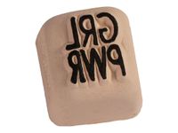 LaDot - Pierre pour tatouage éphémère - en céramique - taille S (2,2 x 2,2 cm) - girl power