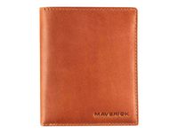 Maverick New Men - Portefeuille - RFID, with removable cardholder - cuir de vachette pleine fleur tanné végétal - cognac