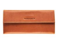 Maverick New Men - Étui a lunettes - pliable - cuir de vachette pleine fleur tanné végétal - cognac