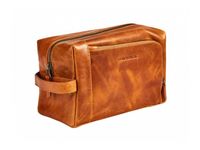 Maverick New Men - Trousse de toilette - cuir de vachette pleine fleur tanné végétal - cognac