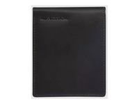 Maverick All Black - Portefeuille - billfold RFID with zipper and extra card pockets - cuir de vachette pleine fleur tanné végétal - noir