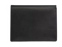 Maverick All Black - Portefeuille - RFID, avec pochette à monnaie - cuir de vachette pleine fleur tanné végétal - noir