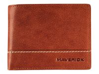 Maverick Rough Gear - Portefeuille - RFID - cuir de buffle pleine fleur à tannage végétal - cognac