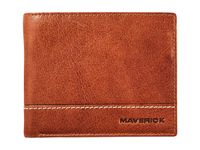 Maverick Rough Gear - Portefeuille - RFID, with removable cardholder - cuir de buffle pleine fleur à tannage végétal - cognac