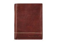 Maverick Rough Gear - Portefeuille - RFID, avec pochette à monnaie - cuir de buffle pleine fleur à tannage végétal - brun