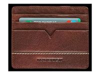 Maverick Rough Gear - Portefeuille anti-piratage avec porte-cartes - brun