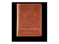 Maverick Rough Gear - Porte-cartes anti-piratage pour 14 cartes - cognac