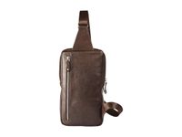 Maverick brown - Sac à bandoulière - cuir - cuir de vachette pleine fleur tanné végétal - brun