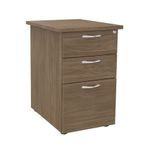 Caisson bout de bureau IDRA/DUAL - L47 x P60 cm - imitation noyer