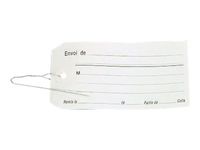 Apli Agipa - 1000 Etiquettes américaines avec fil de fer - 5,7 x 12 cm - crème