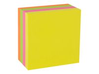 Apli Funny Notes! - Bloc cube notes auto-adhésives - couleurs vives - 75 x 75 mm