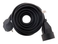 Zenitech - Rallonge éléctrique 16A - 10 m - Noir