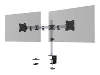 Durable Select - Support écran double jusqu'à 27" - argent métallisé