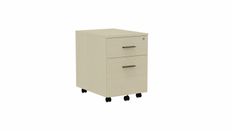 Eol Mélina - Pedestal - móvil - 2 cajones - melamine coated particle board - white maple